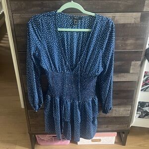 Forever 21 Navy Polka Dot Dress